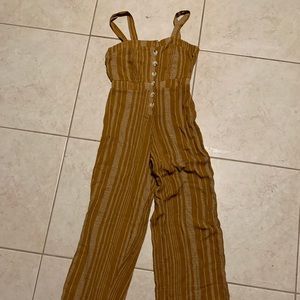 Mustard colored Pant romper